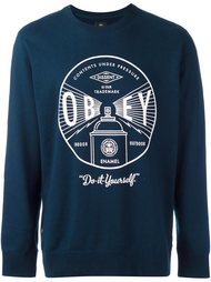 толстовка с принтом логотипа Obey