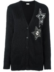 кардиган с отделкой в виде звезд Saint Laurent