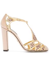 embellished grid pumps Dolce &amp; Gabbana