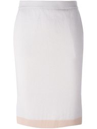 hem stripe knit skirt Allude