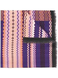 шарф с зигзагообразным узором Missoni