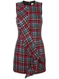 checked ruffled mini dress MSGM