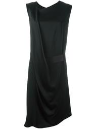 драпированное асимметричное платье  Ann Demeulemeester