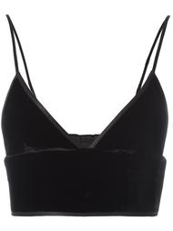 velvet bralet  T By Alexander Wang