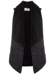 faux shearling gilet Urbancode