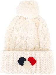 logo plaque bobble hat Moncler