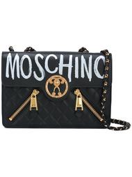 сумка на плечо с принтом-граффити Moschino
