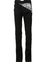 buttoned laterals straight trousers Monse