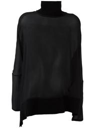 блузка с воротником-воронкой Ann Demeulemeester