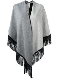 fringed knit poncho Allude
