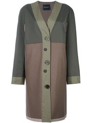 v-neck coat Erika Cavallini