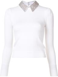 'Era' encrusted collar jumper Alice+Olivia
