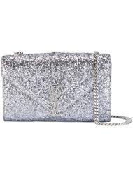 сумка на плечо 'Monogram' с блестящей отделкой Saint Laurent