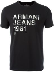 футболка с принтом логотипа   Armani Jeans