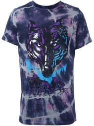 wolf print tie dye T-shirt Amiri