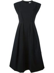 креповое платье с круглым вырезом Jil Sander