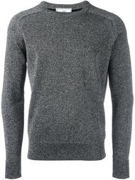 metallic knit crew neck sweater Ami Alexandre Mattiussi