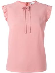 блузка с оборками Red Valentino