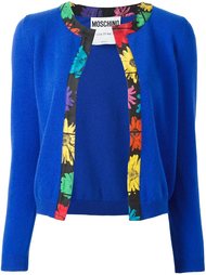 кардиган с отделкой цветочным узором Moschino