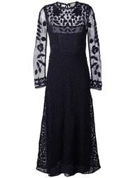 платье с кружевной вставкой  Red Valentino