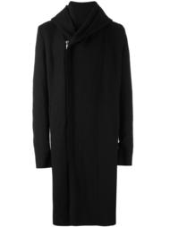 off centered hooded coat Poème Bohémien