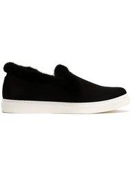 fur trim slip-on sneakers Sonia Rykiel