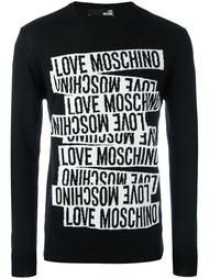 свитер с принтом Love Moschino