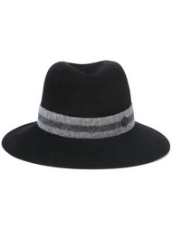 шляпа-федора с контрастной тесьмой Maison Michel