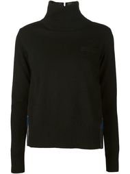 свитер с плиссированной панелью сзади Sacai