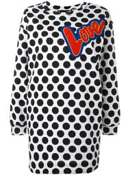платье-толстовка в горох Love Moschino