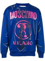 толстовка с логотипом  Moschino