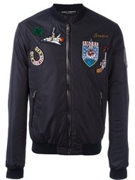куртка-бомбер с нашивками Dolce &amp; Gabbana
