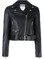 классическая байкерская куртка Moschino