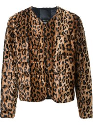 leopard print fur jacket DressCamp