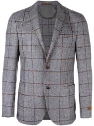 checked buttoned blazer Corneliani