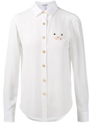 блузка с вышивкой кошки Loewe