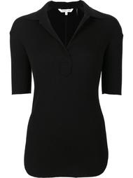 ribbed polo top Helmut Lang