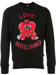 толстовка с принтом сердца Love Moschino