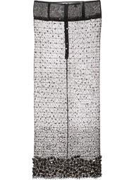 кружевная юбка с ручной вышивкой стразами Sophie Theallet