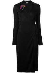платье с запахом и длинными рукавами Diane Von Furstenberg