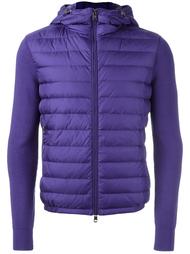 padded front knitted hoodie Moncler