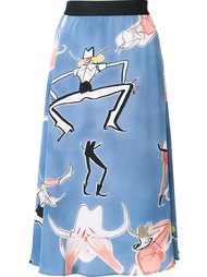 юбка А-силуэта с принтом ковбоев Rachel Comey