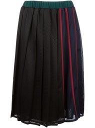 перфорированная плиссированная юбка  Muveil