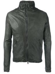 zipped leather jacket Giorgio Brato