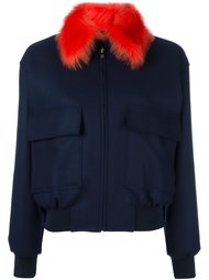 куртка с контрастным воротником   Paul Smith