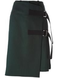 юбка с ремешками Sacai