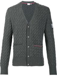 cable knit v-neck cardigan Moncler Gamme Bleu