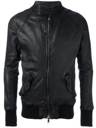 zipped leather jacket Giorgio Brato