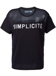 'simplicité' print T-shirt Zoe Karssen