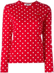 футболка с длинными рукавами в горох Comme Des Garçons Play